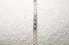 Strieborný náramok BISMARK, rhódium, 18 cm, 2,88 g, 925/1000