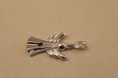 Prívesok- anjel- biele zlato- 14 karátov