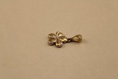 Prívesok- kvetinka- viacfarebné zlato- 14 karátov