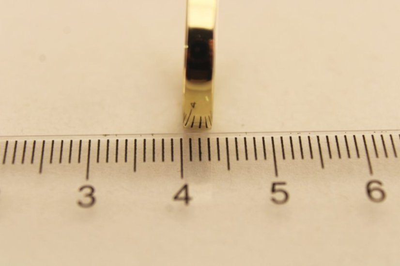 Obrúčka - Hladký zaoblený vzor - Žlté zlato - 14k