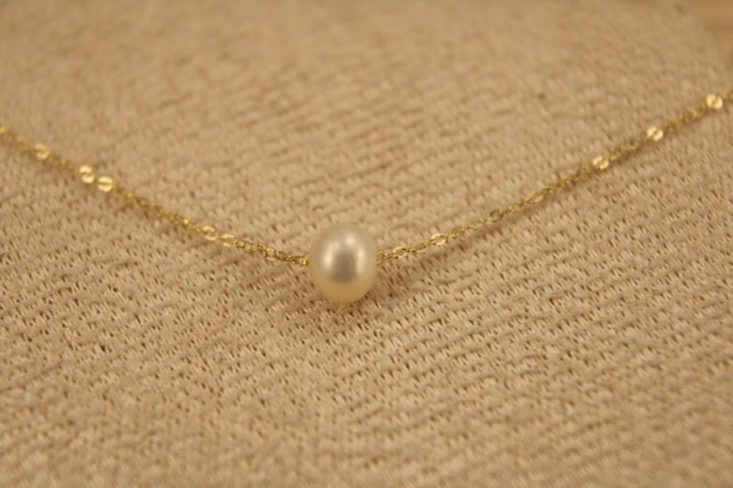 Celebritka-biela perla-žlté zlato-14 karátov