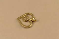 Prívesok- vyrezávané srdiečko v srdiečku- pozlátené striebro