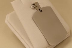 Prívesok- hladká platnička- chirurgická oceľ- 316/L