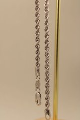 Strieborný náramok vzor Valis, rhodium, 18cm, 4,11g 925/1000