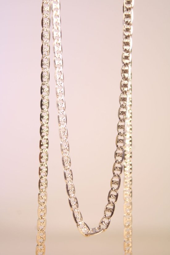 Retiazka- MARINA GUCCI- gravír- rhódiované striebro