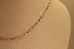 Zlatá retiazka - Rolo - 14k - Ružové zlato