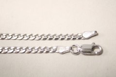 Strieborná retiazka Pancier, rhodium, 45 cm, 5,10 g, 925/1000