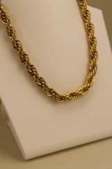 Retiazka- vzor Valis- vysoký lesk- pozlátená chirurgická oceľ