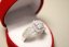 Strieborný prsteň kvapka posiaty čírymi zirkónmi, rhodium, veľkosť 54, 3,73 g, 925/1000