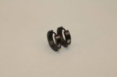 Náušnice- kruhy-číre zirkóny- zacvakávacie- chirurgická oceľ- 316/L