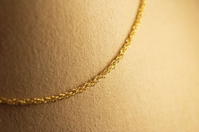 Zlatá retiazka, vzor singapur, žlté zlato  14k 585/1000