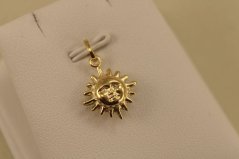 Prívesok- slnko-žlté zlato- 14 karátov