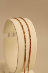 Retiazka-Fox- rúžové zlato-14 karátov