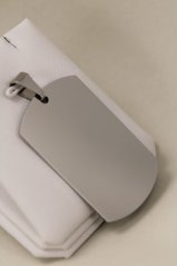 Prívesok- hladká platnička- chirurgická oceľ- 316/L