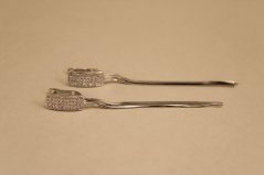 Náušnice - visiace - číre zirkóny - francúzske zapínanie - striebro