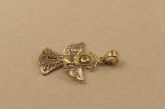 Prívesok-Anjelik-viacfarebné zlato-14 karátov