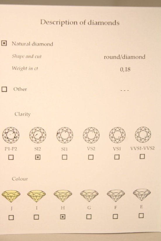 Náušnice- srdiečka-diamanty- žlté zlato- napichovačky- 14 karátov
