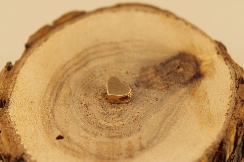 Prívesok-srdiečko-rúžové zlato-14K