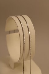 Retiazka-Cube- biele zlato-14 karátov