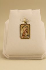 Prívesok - Panna Mária s Ježišom - žlté zlato - 14K