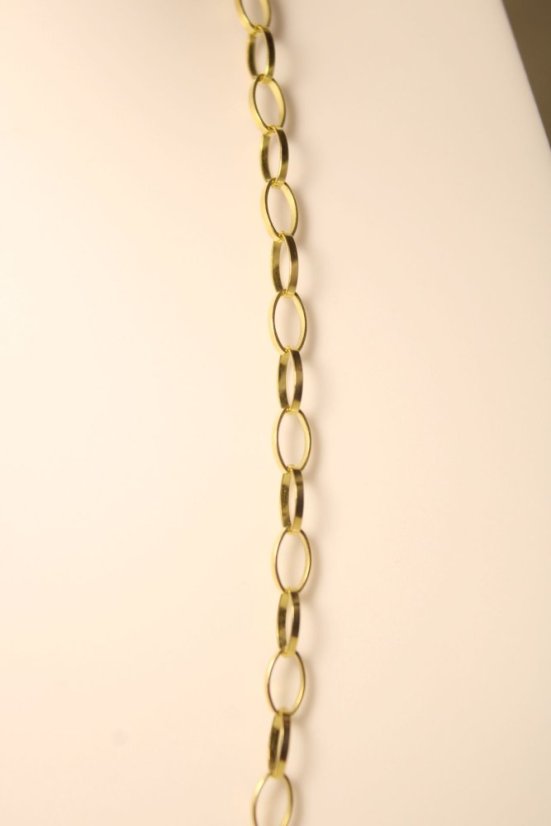 Elegantná zlatá retiazka zo žltého zlata, 42 cm, 3,76 g, 14 karátov 585/1000 - Farba zlata: Žltá, Dĺžka retiazky (cm): 42, Váha (g): 3,76, Rýdzosť: 14 karátov 585/1000