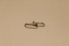 Náušnice - oválne - číry zirkón - rhodium - striebro