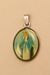 Prívesok- farebná Panna Mária- chirurgická oceľ