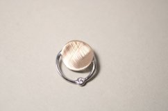 Prívesok- číre zirkóny- rhódium- kombinované striebro