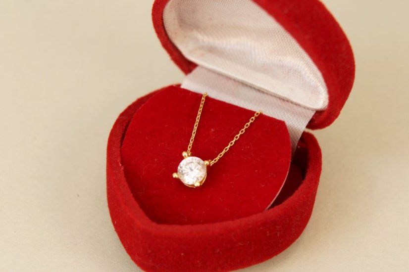 Celebritka-Číry zirkón- Ručná pílka-Žlté zlato-14k