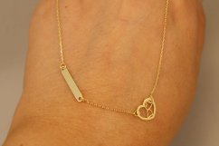 Celebritka-Srdce-Hladká platnička-Anker-Žlté zlato-14k