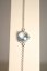 Náramok-prívesok srdiečko-Topás-rhodium-striebro