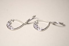 Náušnice-zirkóny-rhodium-patent-striebro