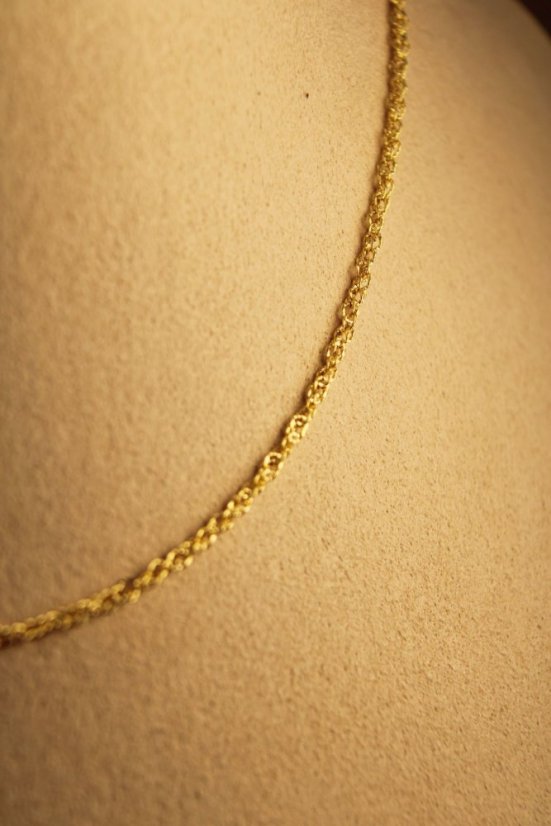 Zlatá retiazka, vzor singapur, žlté zlato  14k 585/1000
