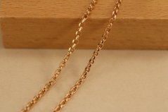 Zlatá retiazka-Rolo-14k-rúžové zlato