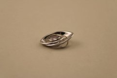 Prívesok- fialový Ametyst- rhódiované striebro- 925/1000