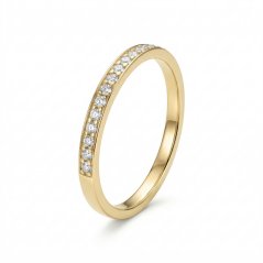 Prsteň-štýl eternity- diamanty- žlté zlato- 14 karátov