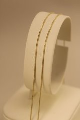 Zlatá retiazka - cube - žlté zlato -14 karátov