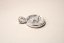 Strieborný prívesok s motívom ruže, perleť, rhodium, 1,17 g,  925/1000