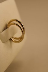 Zlaté náušnice - kruhy - 14 karátov