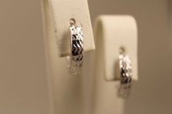 Náušnice-biele zlato-patent-14 karátov