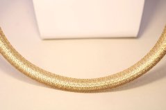 Náhrdelník- mriežkovaný vzor- žlté zlato