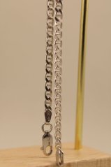 Náramok -vzor Gucci Marina- hladký vzor-rhodium-striebro