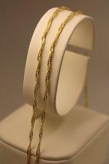 Retiazka - Singapur - 14k - žlté zlato