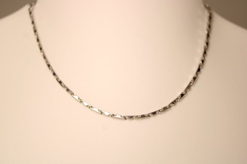 Dámska strieborná retiazka, rhodium, 45 cm, 3,60 g, 925/1000