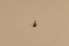 Piercing do nosa - číry zirkón - kombinované zlato - 14K