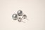 Strieborné náušnice so sivými perlami, rhodium, puzetky, 1,04 g, 925/1000
