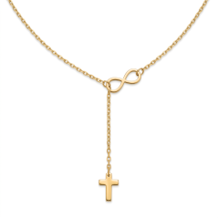 Celebritka-Nekonečno-Kríž-Anker-Žlté zlato-14k