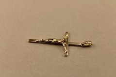 Prívesok- Ježiš na kríži- žlté zlato- 14 karátov
