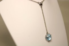 Náhrdelník-srdiečko-Topás-rhodium-striebro