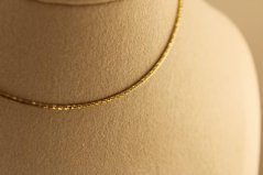 Zlatá retiazka - Vzorované lanko - 14k - Žlté zlato